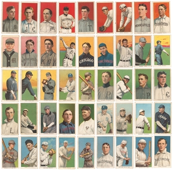 1909-11 T206 White Border Collection (45 Different) – Including Minor Leaguers